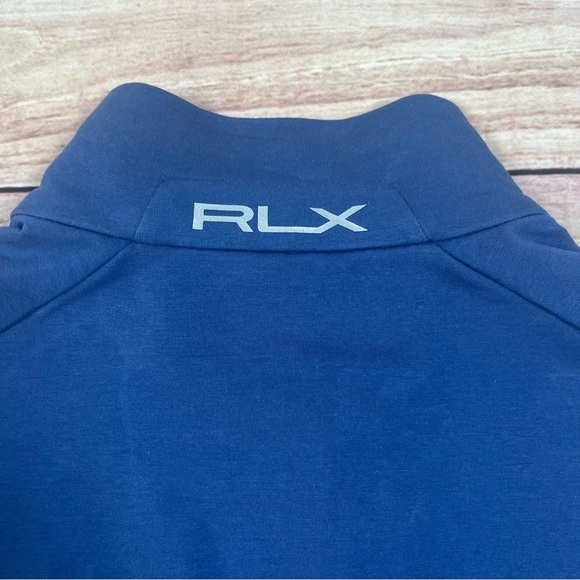 NWT RLX Ralph Lauren Golf Men’s Performance French Terry Vest Size S Blue 178$ - Picture 10 of 11